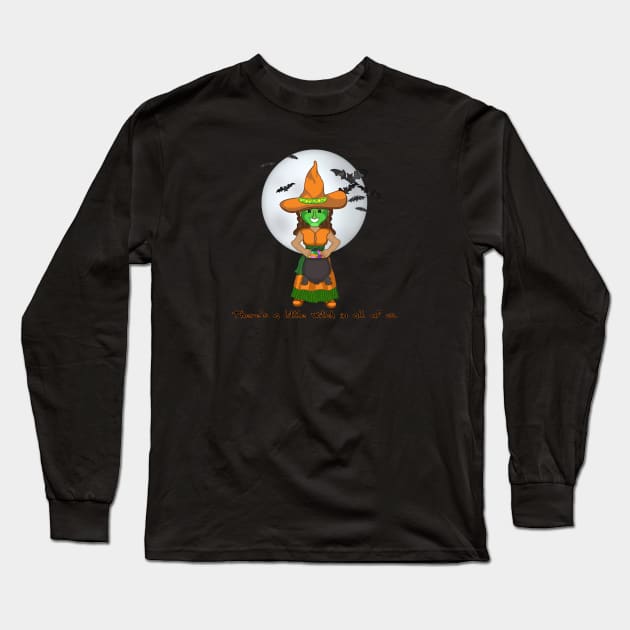 The Little Witch Long Sleeve T-Shirt by Greylady2016